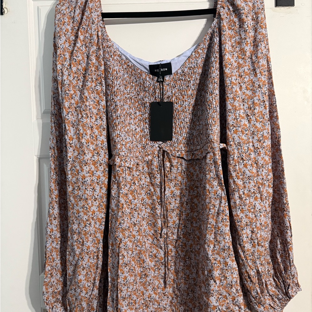 NWT hayson 3x Floral Print Blouse